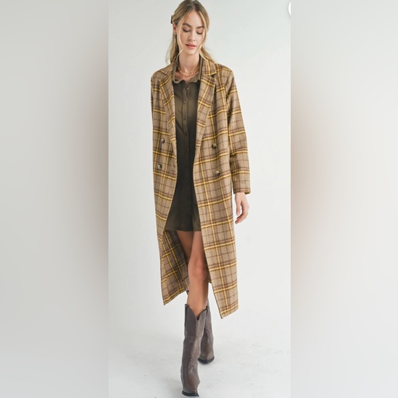 NWT Sadie & Sage Jenny Plaid Double Breasted
Coat - S - Picture 4 of 14